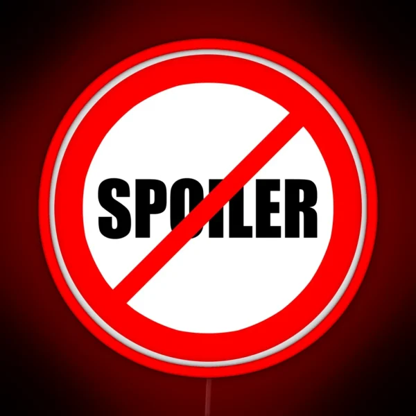 No Spoilers Allowed RGB Neon Sign
