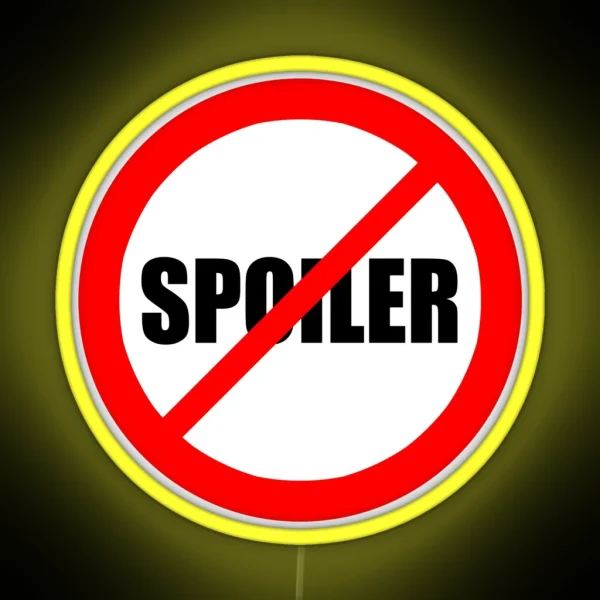 No Spoilers Allowed RGB Neon Sign