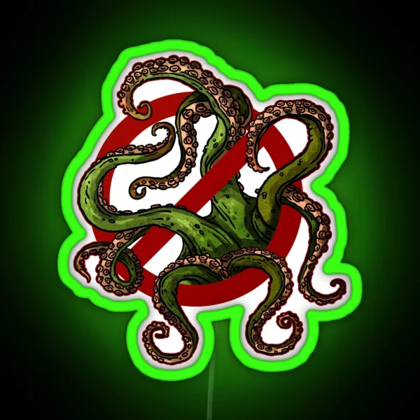 No Tentacles RGB Neon Sign