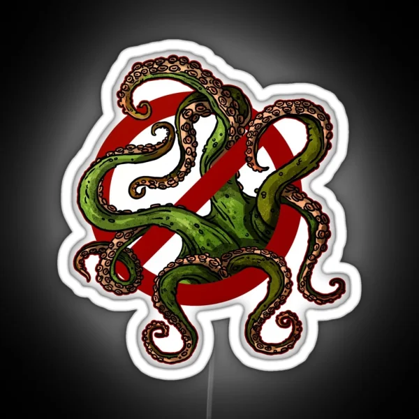 No Tentacles RGB Neon Sign