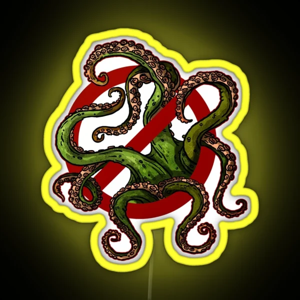 No Tentacles RGB Neon Sign