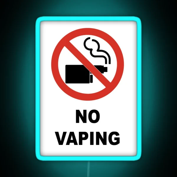No Vaping RGB Neon Sign