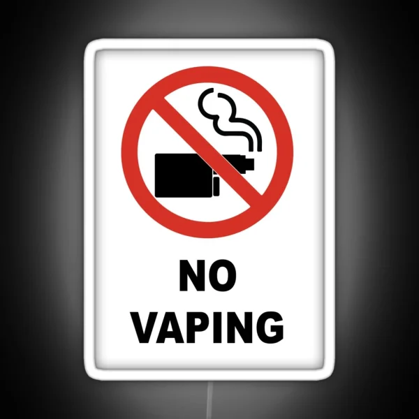 No Vaping RGB Neon Sign