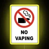 No Vaping Allowed, Anti-Vape Neon Sign with Colorful RGB Lighting