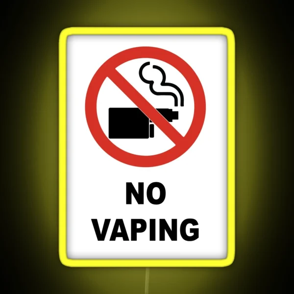 No Vaping RGB Neon Sign