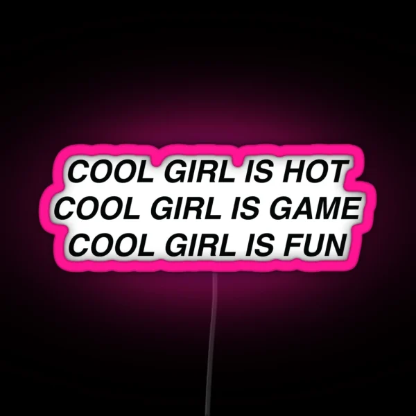 No Way Baby I M It Black Version RGB Neon Sign