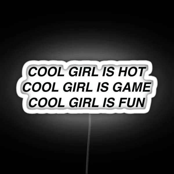 No Way Baby I M It Black Version RGB Neon Sign