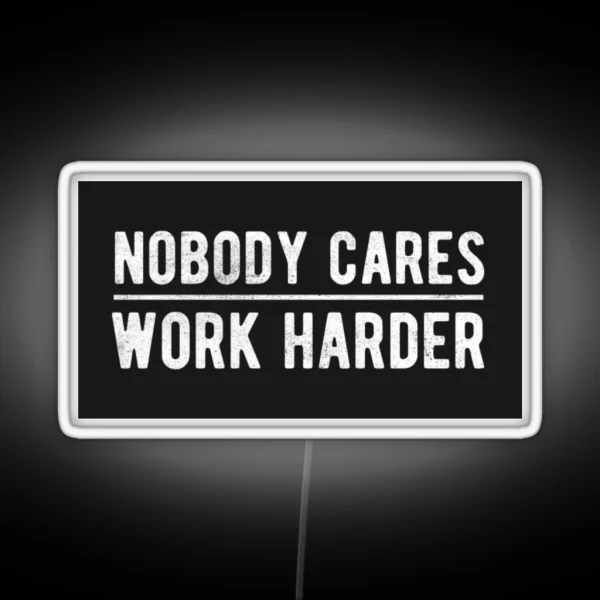 Nobody Cares Work Harder Lamar Jackson Ravens RGB Neon Sign