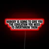 Fight Back with Knowledge Against Oppressive Forces with Bold RGB Sign