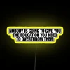 RGB Neon Sign - Revolutionary Education For Social Change Makers