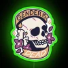 Non-Binary Friendly Wall Decor, RGB Neon Sign, Edgy Meme Art