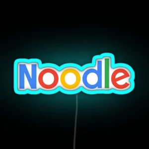 NOODLE SEARCH FUNNY LOGOS RGB Neon Sign