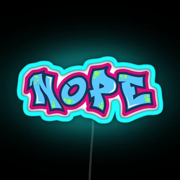 NOPE RGB Neon Sign