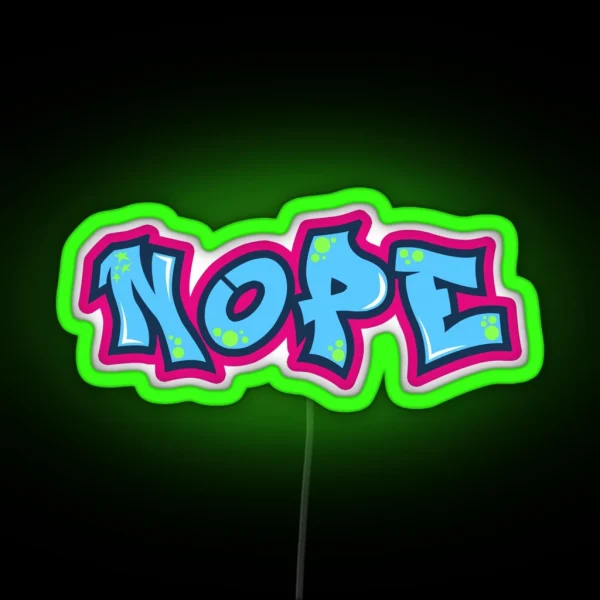 NOPE RGB Neon Sign