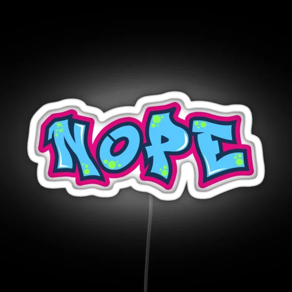NOPE RGB Neon Sign