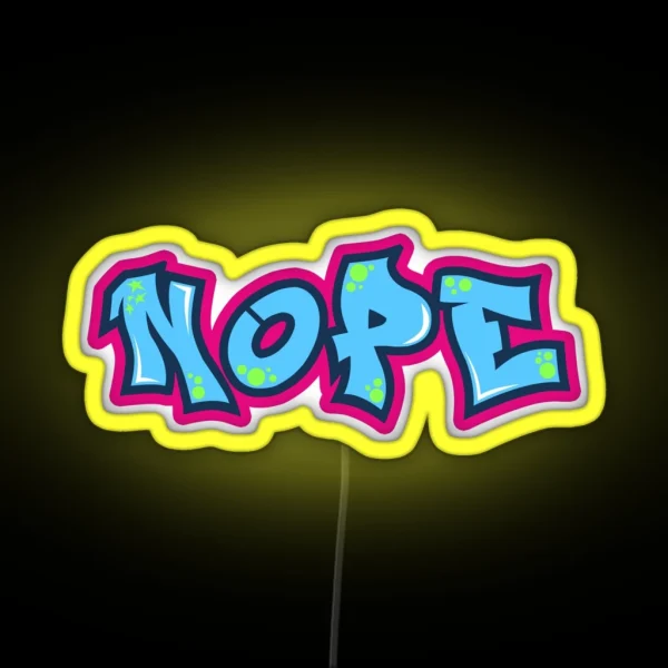 NOPE RGB Neon Sign