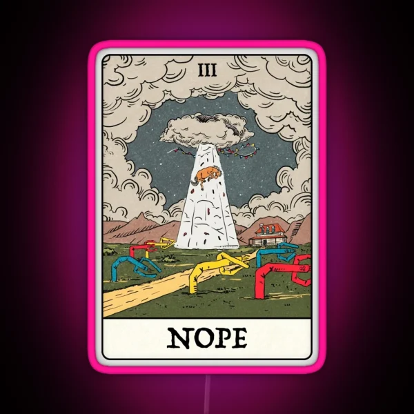 NOPE Tarot Jordan Peele 1 RGB Neon Sign
