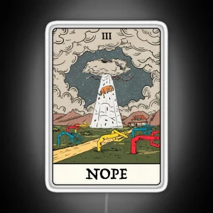 NOPE Tarot Jordan Peele 1 RGB Neon Sign