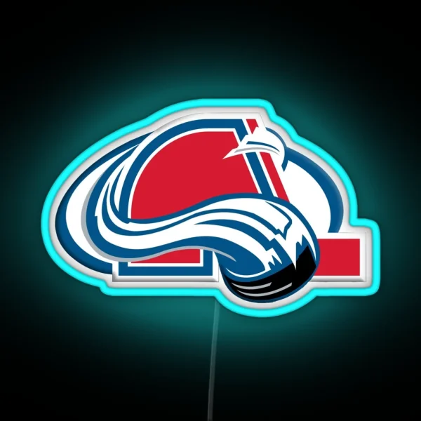 Nordiques Avalanche Mashup RGB Neon Sign