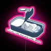 Neon Art Canvas with Customizable RGB Colors Inspired by Novel