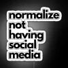 Neon Sign Normalizing Life Without Social Media Expectations Frustration Relieved