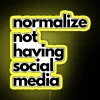 RGB Neon Sign Display for Normalizing Social Media Absence Concept Artwork