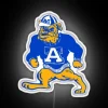 Vintage A&T spirit shines bright with colorful NC State lights