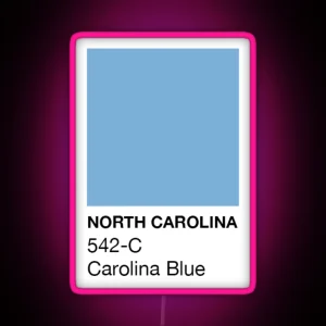 North Carolina Pantone Swatch RGB Neon Sign