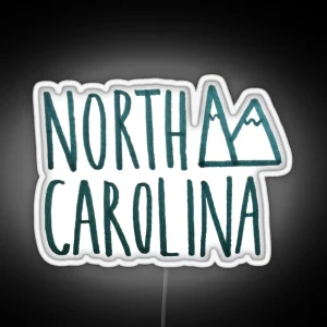 North Carolina RGB Neon Sign