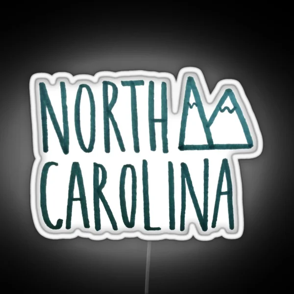 North Carolina RGB Neon Sign