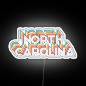 North Carolina RGB Neon Sign