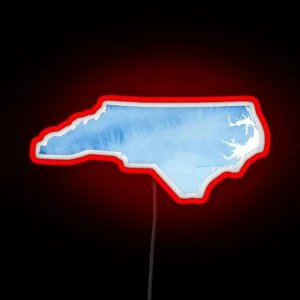 North Carolina RGB Neon Sign