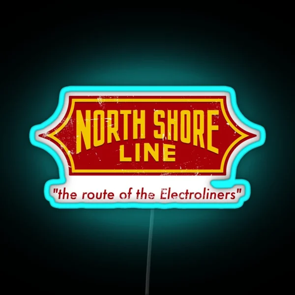 North Shore Line RGB Neon Sign