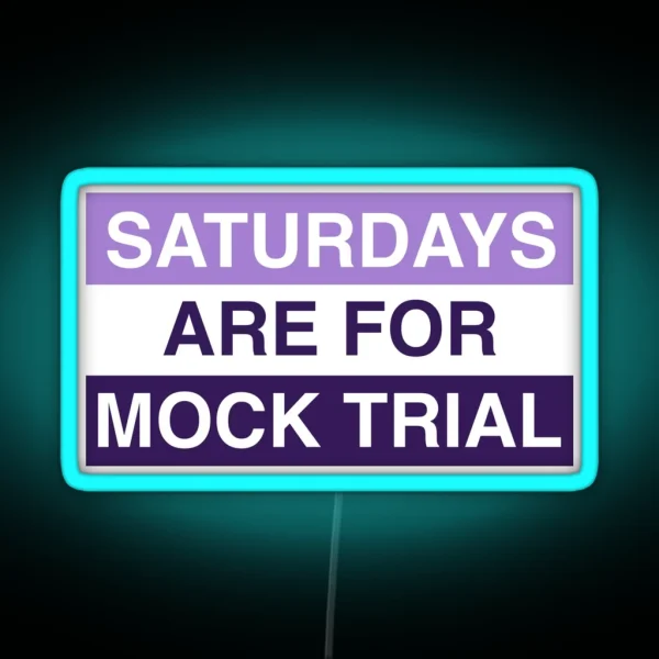 Northwestern Mock Trial 2021 RGB Neon Sign