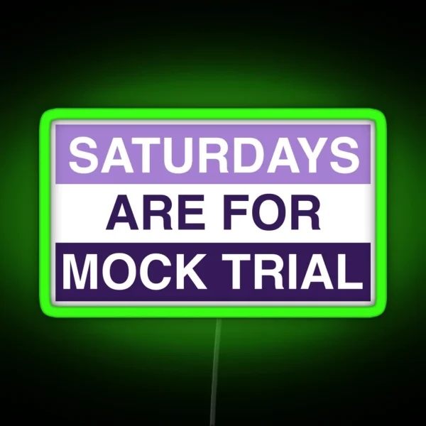 Northwestern Mock Trial 2021 RGB Neon Sign