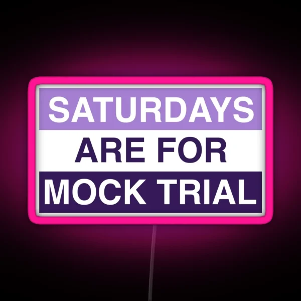 Northwestern Mock Trial 2021 RGB Neon Sign