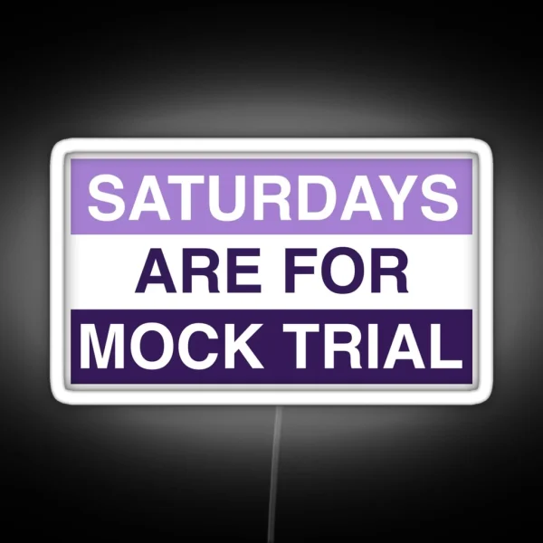 Northwestern Mock Trial 2021 RGB Neon Sign