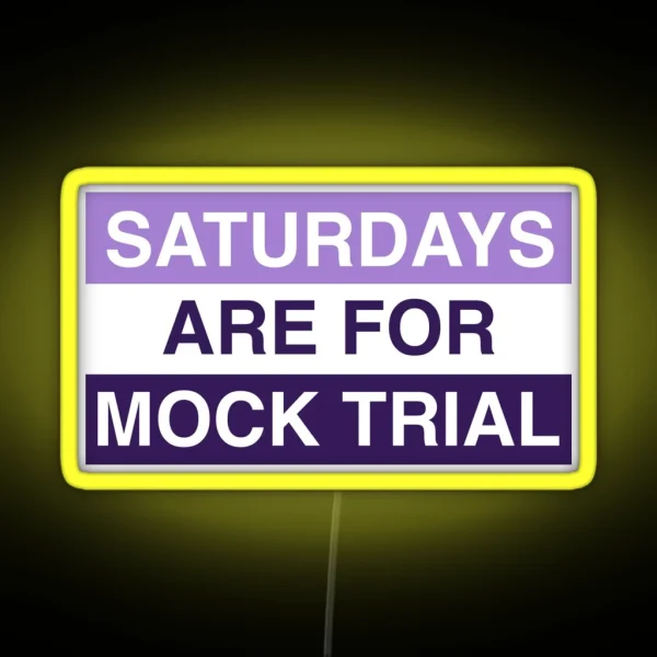 Northwestern Mock Trial 2021 RGB Neon Sign