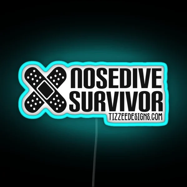 Nosedive Survivor Black Variant RGB Neon Sign