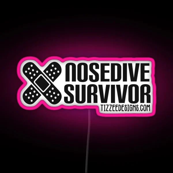 Nosedive Survivor Black Variant RGB Neon Sign