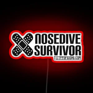 Nosedive Survivor Black Variant RGB Neon Sign