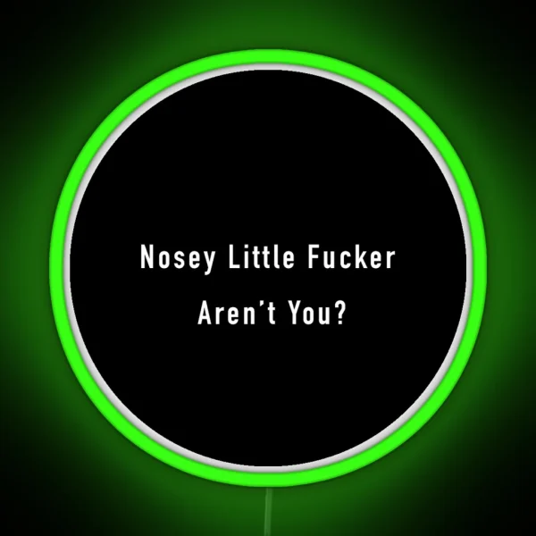 Nosey Little F Ucker Arent You RGB Neon Sign