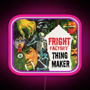 Nostalgic Fright Factory Monster Thing Maker RGB Neon Sign