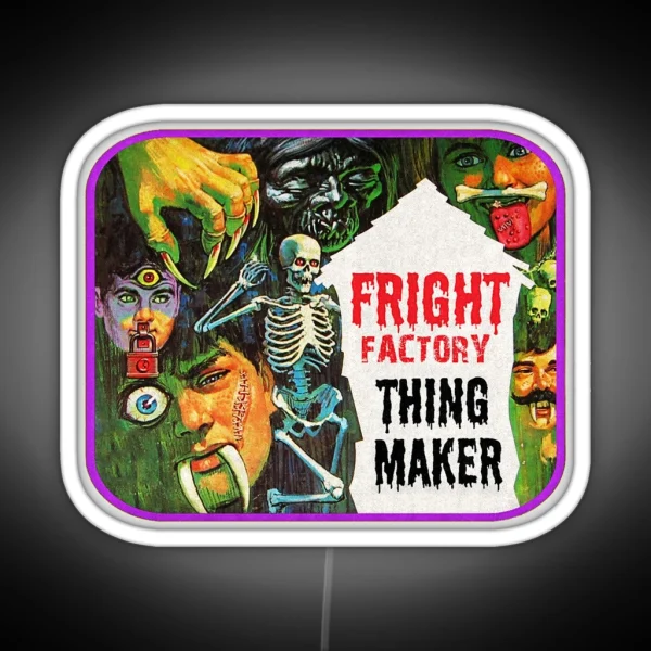 Nostalgic Fright Factory Monster Thing Maker RGB Neon Sign