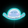Neon rgb slime slurp wall decor signs with fun humor vibe