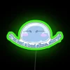 Neon RGB Home Decor Sign with Glowing Colorful Slime Design