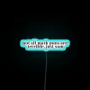 Neon Math Sign with Humorous Equation and Colorful LED Display