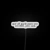 Neon sign with humorously accurate math-themed pun in bold letters