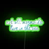 Whimsical Home Decor Sign with Underwater Inspired Oceanic Colorful Glow