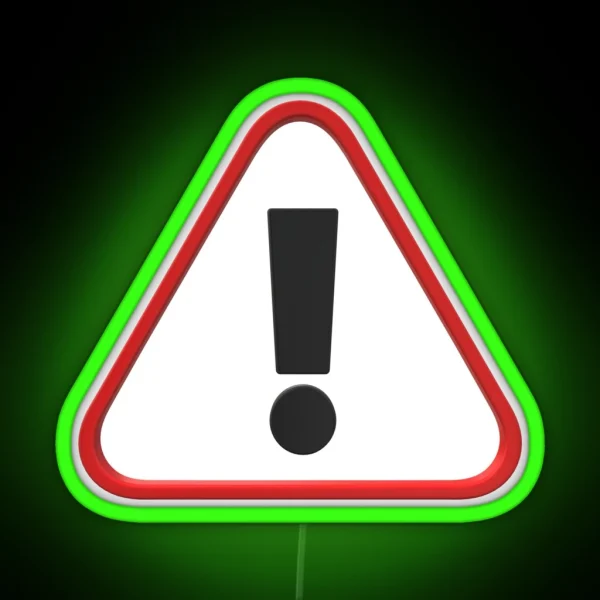 Not Allowed RGB Neon Sign